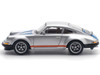Singer 964 Silver Metallic with Blue and Red Stripes 1/64 Diecast Model Car Pop Race PR640188