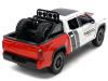 2023 Toyota Tundra TRD 4x4 Pickup Truck White and Red with Black and Gray Stripes with Sunroof and Wheel Rack Limited Edition to 2400 pieces Worldwide 1/24 Diecast Model Car H08555-MJS03