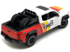 2024 Toyota Tundra TRD Off Road Edition Pickup Truck White and Red with TRD Stripes with Sunroof and Wheel Rack Limited Edition to 2400 pieces Worldwide 1/24 Diecast Model Car H08778-MJS01