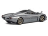 Pagani Huayra Codalunga Silver Metallic with Sunroof and Extra Wheels 1/64 Diecast Model Car CM Model CM64-CODALUNGA-03