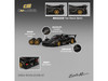 Pagani Zonda Revolucion Black Carbon with Extra Wheels 1/64 Diecast Model Car CM Model CM64-REVOLUCION-07