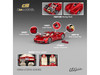 Pagani Utopia Red Metallic with Red Carbon Top 1/64 Diecast Model Car CM Model CM64-UTOPIA-ICHEMO
