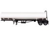 Elliptical Tanker Trailer White 1/87 (HO) Plastic Model Promotex 005275W