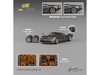 Pagani Huayra Codalunga Gun Metal Gray Metallic with Sunroof and Extra Wheels 1/64 Diecast Model Car CM Model CM64-CODALUNGA-04