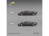 Pagani Huayra Codalunga Gun Metal Gray Metallic with Sunroof and Extra Wheels 1/64 Diecast Model Car CM Model CM64-CODALUNGA-04