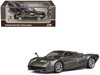 Pagani Huayra Codalunga Gun Metal Gray Metallic with Sunroof and Extra Wheels 1/64 Diecast Model Car CM Model CM64-CODALUNGA-04