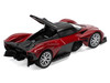Aston Martin Valkyrie Supernova Red Metallic with Carbon Top 1/64 Diecast Model Car Pop Race PR640152