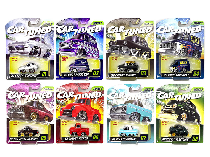 Mainline 2025 Series 5 Set of 8 Pieces Diecast Model Cars CarTuned 592631-XX4