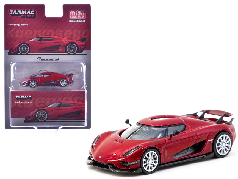 Koenigsegg Regera Red Metallic Global64 Series 1/64 Diecast Model Tarmac Works T64G-TL017-RE