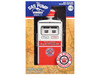 1954 Tokheim 350 Twin Gas Pump Red Crown Gasoline White and Red Vintage Gas Pumps Series 17 1/18 Diecast Replica Greenlight 14170C