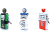 Vintage Gas Pumps Series 17 Set of 3 Pumps 1/18 Diecast Models Greenlight 14170-A-B-C