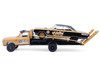 1985 Dodge Ram D350 Ramp Truck and 1965 Dodge Coronet Hotton Speed Shop Brown and Black H D Trucks Series 26 1/64 Diecast Model Cars Greenlight 33260A