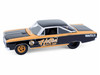 1985 Dodge Ram D350 Ramp Truck and 1965 Dodge Coronet Hotton Speed Shop Brown and Black H D Trucks Series 26 1/64 Diecast Model Cars Greenlight 33260A