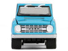1966 Ford Bronco Custom SUV Turquoise Blue with White Top Barrett Jackson Series 15 1/64 Diecast Model Car Greenlight 37320A