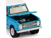 1966 Ford Bronco Custom SUV Turquoise Blue with White Top Barrett Jackson Series 15 1/64 Diecast Model Car Greenlight 37320A