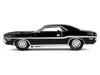 1970 Dodge Challenger R T 440 Black with White Stripes Barrett Jackson Series 15 1/64 Diecast Model Car Greenlight 37320D