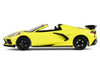 2022 Chevrolet Corvette C8 R Convertible Yellow with Silver Stripes Barrett Jackson Series 15 1/64 Diecast Model Car Greenlight 37320F