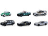 Hot Pursuit Series 47 Set of 6 Police Cars 1/64 Diecast Model Cars Greenlight 43050SET