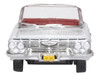 1961 Chevrolet Impala Convertible Ermine White with Roman Red Interior 1/87 (HO) Scale Diecast Model Car Oxford Diecast 87CI61003