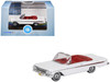 1961 Chevrolet Impala Convertible Ermine White with Roman Red Interior 1/87 (HO) Scale Diecast Model Car Oxford Diecast 87CI61003