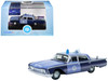 1960 Ford Fairlane Sedan Massachusetts State Police Radar Car Blue Two Tone 1/87 (HO) Scale Diecast Model Car Oxford Diecast 87FF60002