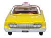 1960 Ford Fairlane Sedan NYC Taxi Yellow with Red Top and Interior 1/87 (HO) Scale Diecast Model Car Oxford Diecast 87FF60003