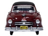 1950 Nash Rambler Custom Landau Convertible Closed Sunset Maroon with Black Top 1/87 (HO) Scale Diecast Model Car Oxford Diecast 87NR50003