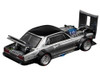 Skyline GT R V8 Drift Hakosuka RHD Right Hand Drive Silver Chrome with Black Hood and Top 1/64 Diecast Model Car Pop Race PR640330