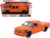 2006 Chevrolet Silverado Custom Pickup Truck Orange Metallic with Black Stripes Die Cast Collection Series 1/25 Diecast Model Car Motormax 79039-MOR