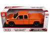 2006 Chevrolet Silverado Custom Pickup Truck Orange Metallic with Black Stripes Die Cast Collection Series 1/25 Diecast Model Car Motormax 79039-MOR