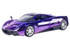 Pagani Huayra Pink and Purple Chrome Custom Wrap Series 1/24 Diecast Model Car Motormax 79084