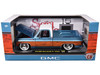 1976 GMC Sierra Grande 15 Pickup Truck Blue Metallic with White Top and Woodgrain Sides Limited Edition to 7050 pieces Worldwide 1/24 Diecast Model Car M2 Machines 40300-136B
