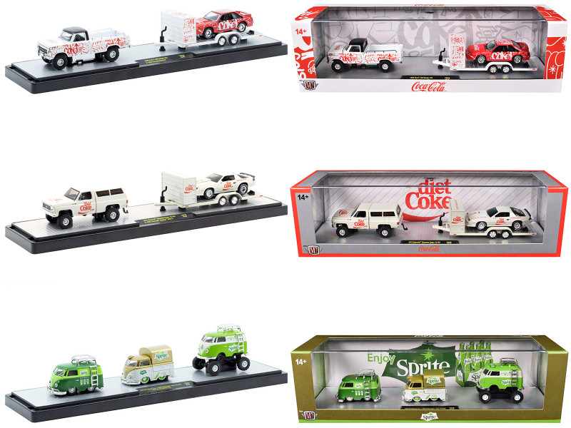 Auto Haulers Soda Set of 3 pieces Release 39 Limited Edition to 8000 pieces Worldwide 1/64 Diecast Models M2 Machines 56000-TW39