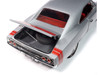1968 Dodge Charger R T Muscle Car & Corvette Nationals MCACN Silver Metallic with Red Interior American Muscle Series 1/18 Diecast Model Car Auto World AMM1344