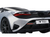McLaren 750S Ice Silver Metallic with Black Top 1/18 Model Car Top Speed TS0546