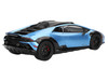 Lamborghini Huracan Sterrato Blu Aegir Blue Metallic with Matt Black Top 1/18 Model Car Top Speed TS0609