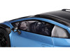 Lamborghini Huracan Sterrato Blu Aegir Blue Metallic with Matt Black Top 1/18 Model Car Top Speed TS0609