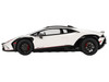 Lamborghini Huracan Sterrato Bianco Asopo White with Matt Black Top and Red Stripes 1/18 Model Car Top Speed TS0610