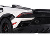 Lamborghini Huracan Sterrato Bianco Asopo White with Matt Black Top and Red Stripes 1/18 Model Car Top Speed TS0610