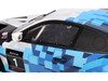 BMW M4 GT3 EVO Presentation #1 White with Carbon Blue and Red Graphics 1/18 Model Car Top Speed TS0614