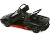 Lamborghini Reventon Matt Black with Red Stripes Satin Paint Series 1/24 Diecast Model Car Motormax 79509