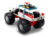 1959 Cadillac Ambulance Ecto 1 Ghostbusters 1984 Movie Monster Truck Version Hollywood Rides Series 1/24 Diecast Model Car Jada 35943