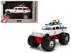 1959 Cadillac Ambulance Ecto 1 Ghostbusters 1984 Movie Monster Truck Version Hollywood Rides Series 1/24 Diecast Model Car Jada 35943