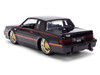 1987 Buick Grand National Black with Matt Red Hood and Stripes Bigtime Muscle Series 1/24 Diecast Model Car Jada 36586