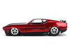 1973 Ford Mustang Mach 1 Red Metallic with Matt Black Hood and Black Stripes Bigtime Muscle Series 1/24 Diecast Model Car Jada 36589