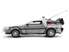 DeLorean Brushed Metal Time Machine with Lights Back to the Future 1985 Movie 40th Anniversary Special Packaging Hollywood Rides Series 1/24 Diecast Model Car Jada 36849