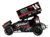 Winged Sprint Car #14 Spencer Bayston Four CCCC s Construction Sander Jason Meyers Racing 2025 1/18 Diecast Model Car ACME A1825007
