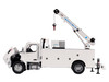 Peterbilt 536 Auto Crane Titan85 Body HC14 Crane Work Truck with Miller EnPak White Transport Series 1/50 Diecast Model Diecast Masters 71214