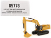 CAT Caterpillar 395 Next Generation Hydraulic Excavator Mass Excavator Version Yellow with Additional Tools High Line Series 1/87 HO Diecast Model Diecast Masters 85778