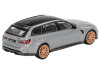 BMW M3 Competition Touring Brooklyn Gray with Black Top Limited Edition 1/64 Diecast Model Car Mini GT MGT00864